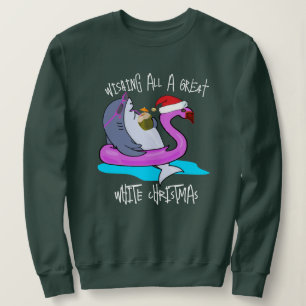 Funny wünscht alles eine große weiße Weihnachtszei Sweatshirt