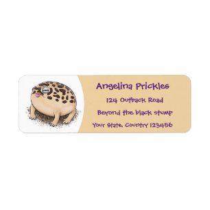 Funny Wüste Regenfrosch Cartoon Illustration