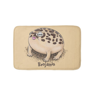 Funny Wüste Regenfrosch Cartoon Illustration Badematte