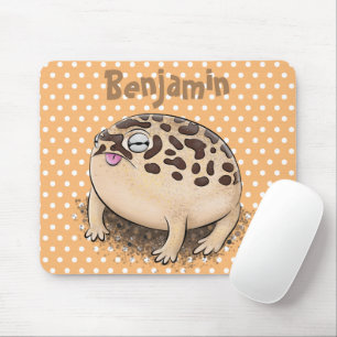 Funny Wüste Regenfrosch Cartoon Illustration Mousepad