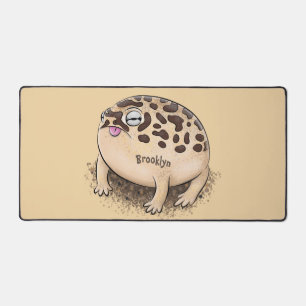 Funny Wüste Regenfrosch Cartoon Illustration Schreibtischunterlage