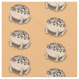 Funny Wüste Regenfrosch Cartoon Illustration Stoff