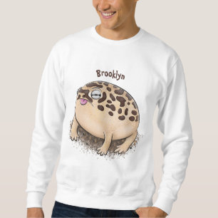 Funny Wüste Regenfrosch Cartoon Illustration Sweatshirt