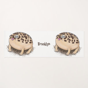 Funny Wüste Regenfrosch Cartoon Illustration Yogamatte