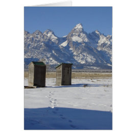 Funny Wyoming Outhouse Deluxe Jeden Anlaß