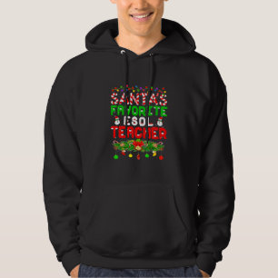 Funny Xmas beleuchtete den Lieblingslehrer des Wei Hoodie