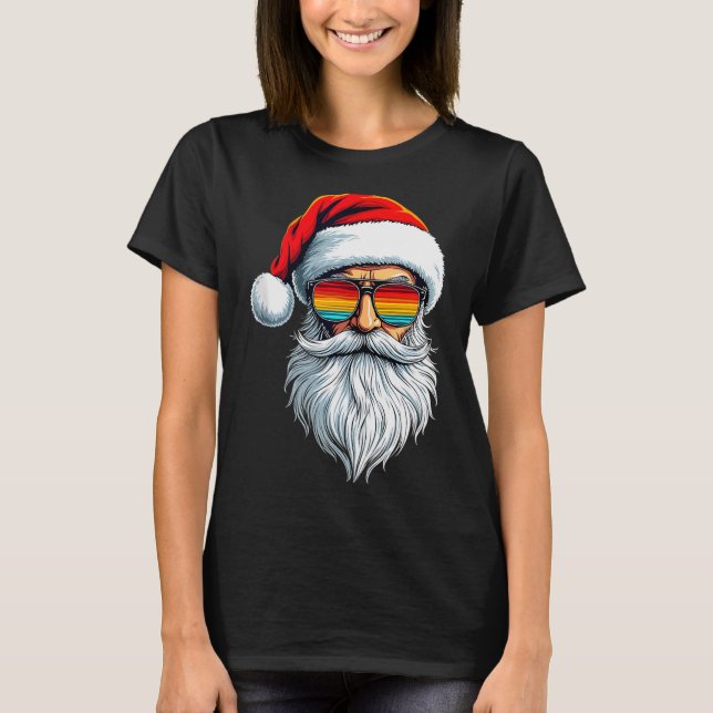 Funny Xmas Christmas In July Summer Santa Tank Top (Vorderseite)