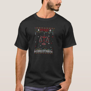 Funny Xmas Lighting Anwalt Ugly Weihnachtskraut T-Shirt