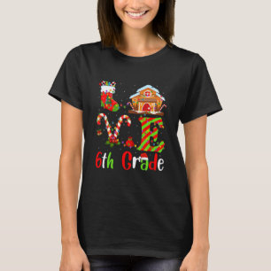 Funny Xmas Lighting Liebe 6. Klasse Lehrerin Chris T-Shirt