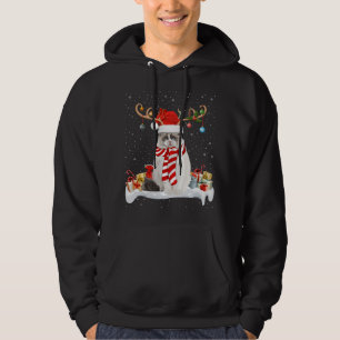 Funny Xmas Lighting Rentier Weihnachtsmannmütze Ra Hoodie