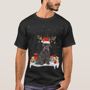Funny Xmas Lighting Rentier Weihnachtsmannmütze Sc T-Shirt
