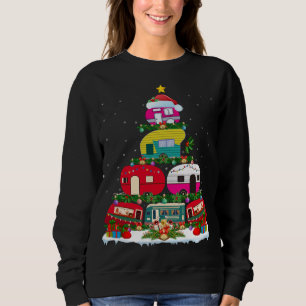 Funny Xmas Lighting Santa Camping RV Weihnachten T Sweatshirt