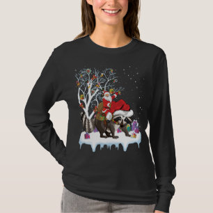 Funny Xmas Lighting Tree Sass Café - Wine Bar T-Shirt