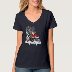 Funny Xmas Lighting Tree Sass Café - Wine Bar T-Shirt