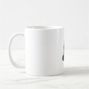 Funny Xmas Lighting Weihnachtsmannmütze Tamaskan D Kaffeetasse