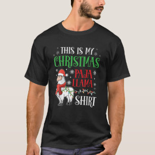 Funny Xmas Llama Lover Geschenk Dies ist mein Weih T-Shirt