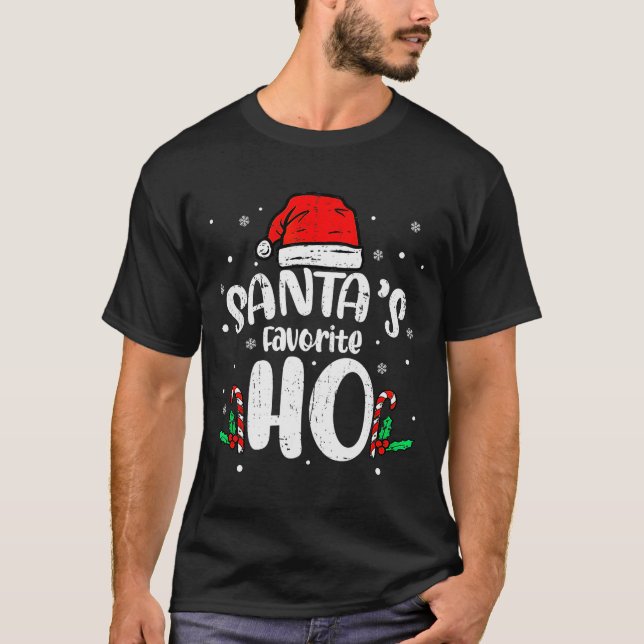 Funny Xmas Naughty Dirty Adult Humor Pj Christmas  T-Shirt (Vorderseite)