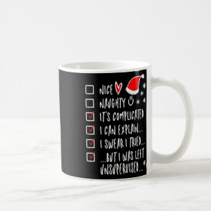 Funny Xmas Nice Naughty List kann ich erklären - i Kaffeetasse