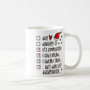 Funny Xmas - Nice Naughty List kann ich erklären, Kaffeetasse