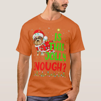 Funny Xmas Tree ist dieser Jolly genug Bulldog Chr T-Shirt