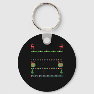 Funny Xmas zu heiße hässliche Weihnachtssüßer Frau Schlüsselanhänger