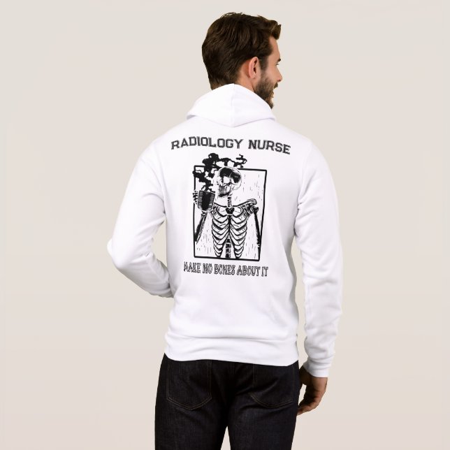Funny Xray Customizable Medical Job Radiology RN Hoodie (Schwarz voll)