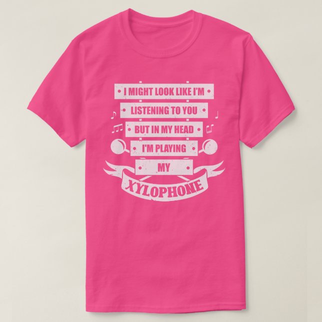 Funny Xylophone Player Geschenk T-Shirt (Design vorne)