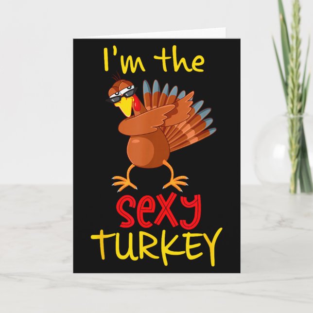 Funny Y Turkey Matching Family Group Thanksgiving  Karte (Vorderseite)