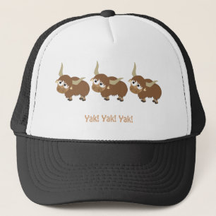 Funny Yak Yak Yak Yak Pub Niedlicher Cartoon Yaks Truckerkappe