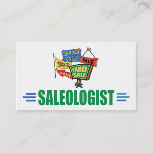Funny Yard Sale Garage Anwesen Verkauf Visitenkarte