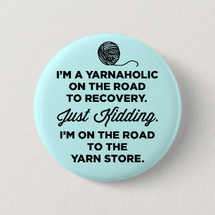 Funny YarnaAlkoholischer Button