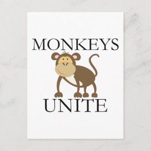 Funny Year of The Monkey - Monkeys Unite Feiertagspostkarte