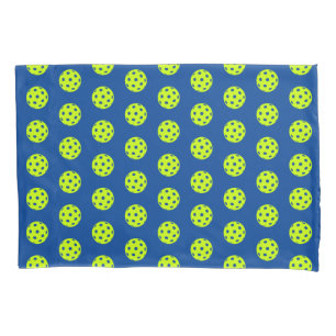 Funny Yellow Pickleball Pattern Kissenbezug