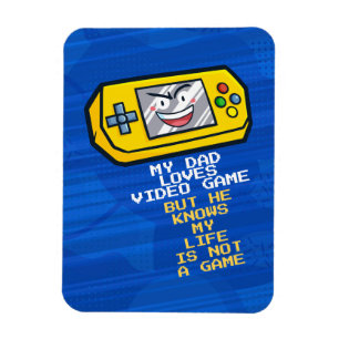 Funny Yellow Portable Vatertag Grußmagazin Magnet