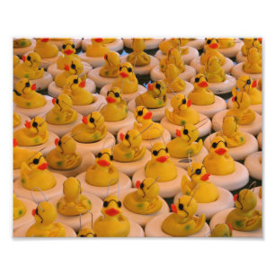 Funny Yellow Rubber Ducks 10x8 Print Fotodruck
