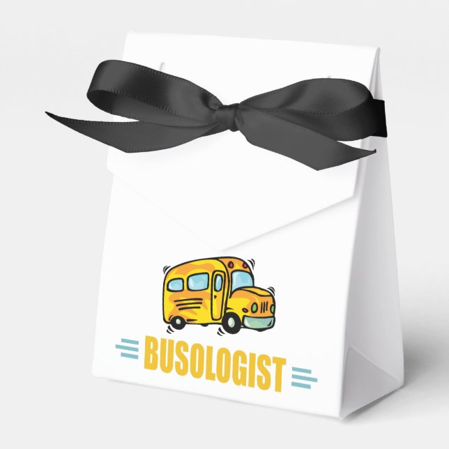 Funny Yellow School Busfahrer humorvoll Geschenkschachtel (Vorderseite)