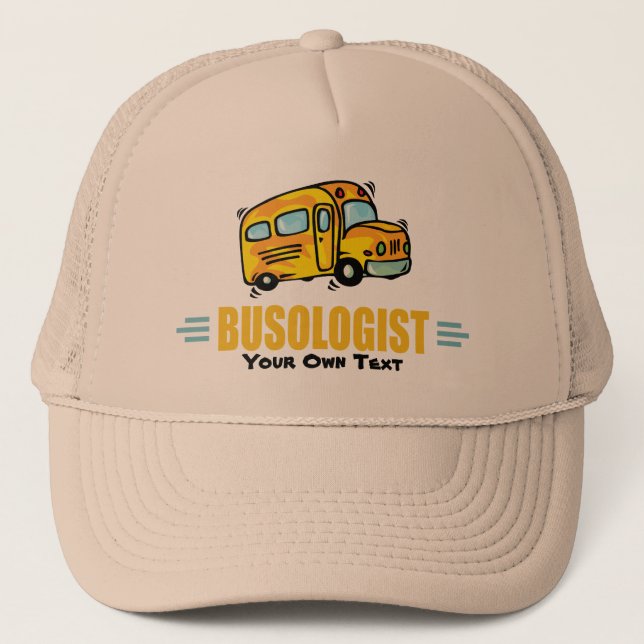 Funny Yellow School Busfahrer humorvoll Truckerkappe (Vorderseite)