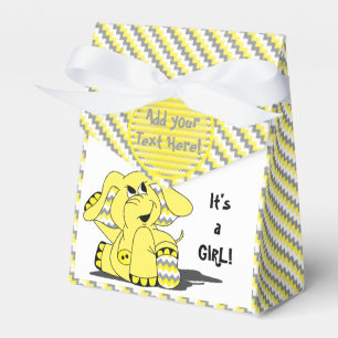 Funny Yellow Zickzack Albern Elephant Party FavorB Geschenkschachtel