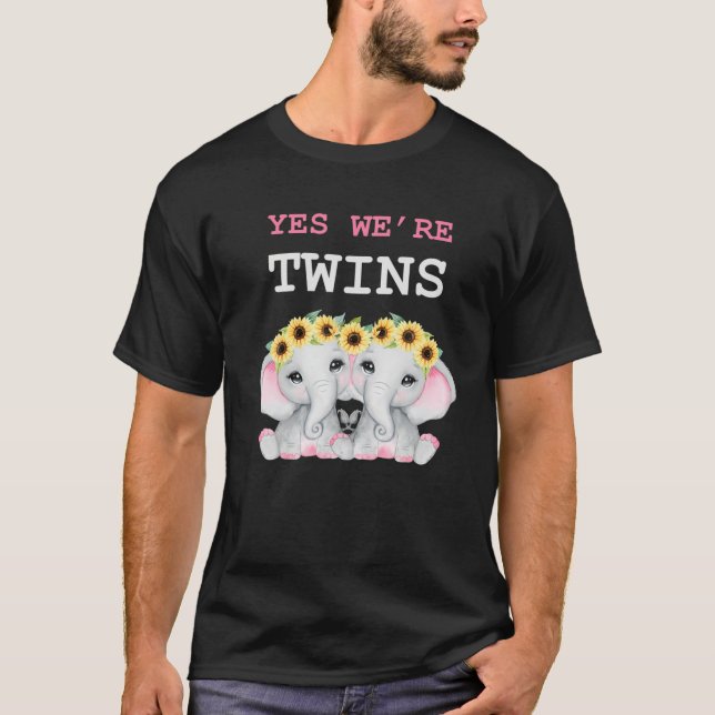 Funny Yes, wir sind Zwillinge für identische Zwill T-Shirt (Vorderseite)