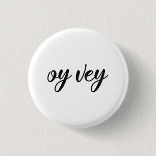 Funny Yiddish Phrase - Oy Vey, jüdisches Weihnacht Button