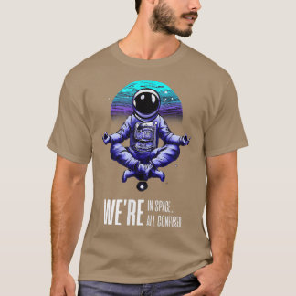 Funny Yoga Astronaut Thema T-Shirt