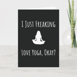 Funny Yoga Cards Spaß Karte