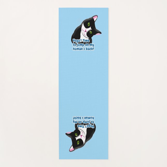 Funny Yoga Cat Yogamatte (Vorderseite)