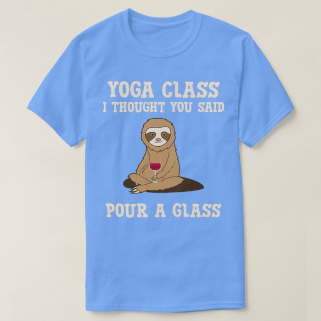 Funny Yoga Class Pour Ein perfektes Wochenende in  T-Shirt (Design vorne)