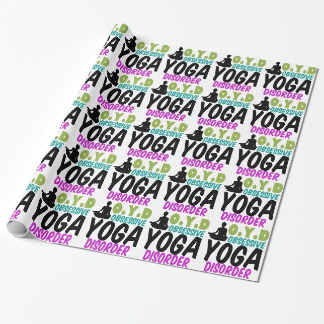 Funny Yoga Geschenkpapier (Ungerollt)