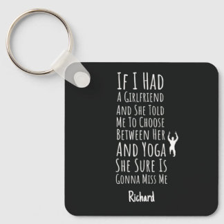 Funny Yoga Gifts For Him Teen Boys Men Yogi Humor Schlüsselanhänger