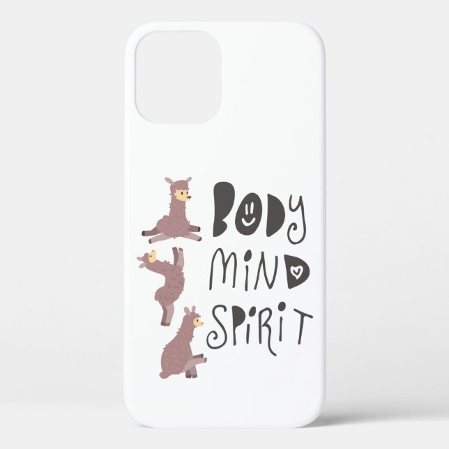 Funny Yoga Llamas Case-Mate iPhone Hülle (Rückseite)