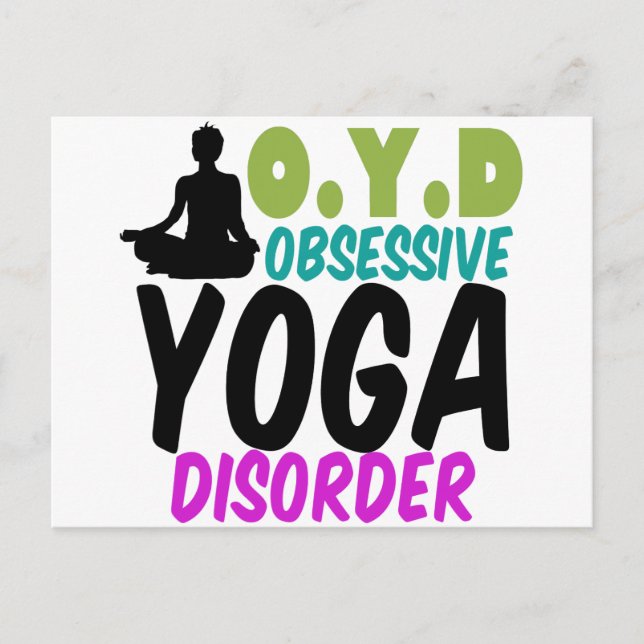 Funny Yoga Postkarte (Vorderseite)