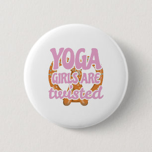 Funny Yoga Quote Geschenke Yoga Girls sind Geschen Button