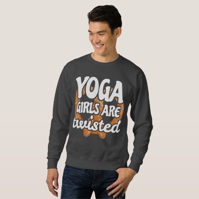 Funny Yoga Quote Geschenke Yoga Girls sind Geschen Sweatshirt (Vorne ganz)